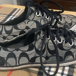 Stylish Black and Gray Coach Women's Shoes